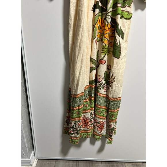 Farm Rio x Anthropologie Palm V-Neck Midi Dress Petite XL Retail $258 - Picture 6 of 8